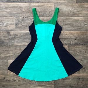 Express Blue and Green Blouse